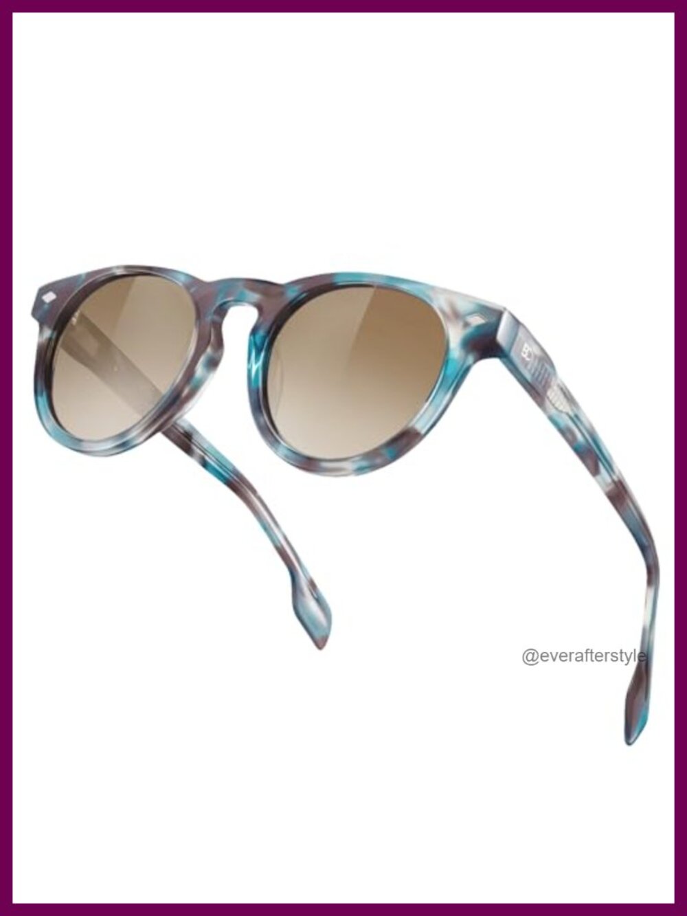 Round Polarized Acetate Sunglasses UV400 Retro Driving